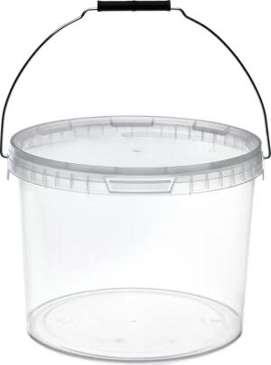 Garronda Putzeimer Eimer mit Deckel Transparent