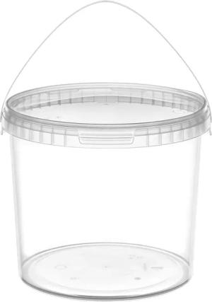 Garronda Putzeimer Eimer mit Deckel Transparent