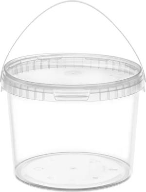 Garronda Putzeimer Eimer mit Deckel Transparent