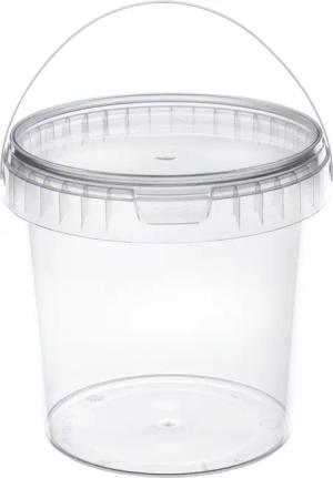 Garronda Putzeimer Eimer mit Deckel Transparent