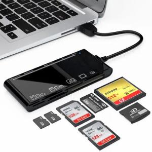 ZEUOPQ Speicherkartenleser Speicherkartenleser Handy-Kartenleser 7-in-1-Funktion Datenspeicherung,