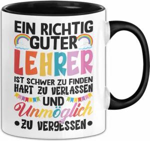 Trendation Tasse Lehrer Abschiedsgeschenk Tasse Bester