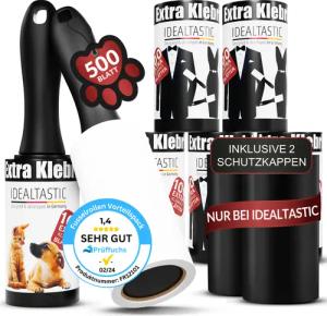 IDEALTASTIC Fusselroller Fusselrolle Tierhaare & Kleidung