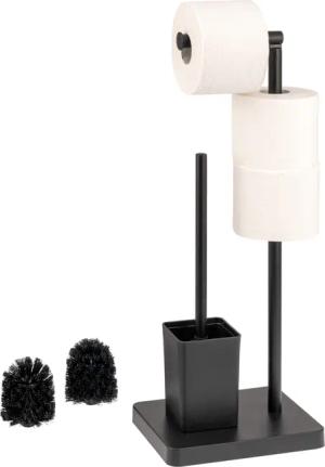 eluno WC-Reinigungsbürste Stand-WC-Garnitur 3in1, WC-Bürste, (Ersatz)Rollenhalter