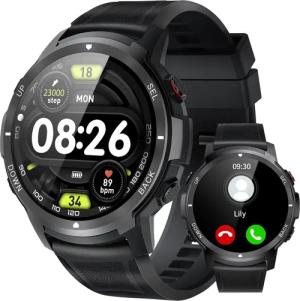 ombar Smartwatch Herren mit Telefonfunktion, 1.39"
