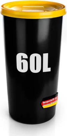 BigDean Mülleimer Wetterfeste Universaltonne 60L mit