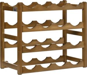 HOMCOM Weinregal Flaschenregal Weinhalter für 16