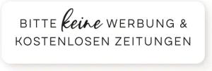 NORDEULE Aufkleber Keine Werbung & keine