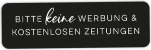 NORDEULE Aufkleber Keine Werbung & keine