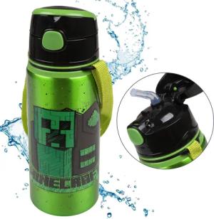 Sarcia.eu Trinkflasche Minecraft Trinkflasche, mit Trageriemen