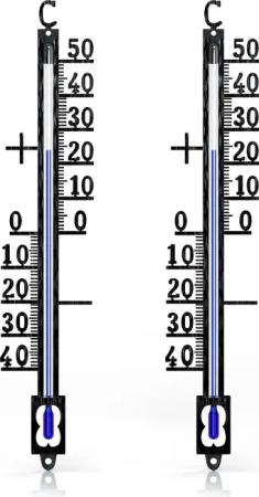BEARWARE Analoges Thermometer aus Metall, wetterfest