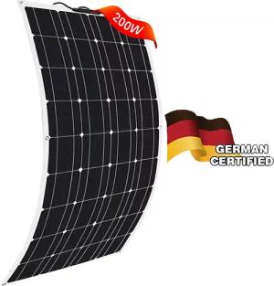 Rhein Beleuchtung Solarmodul 200W Solarpanel Flexibel