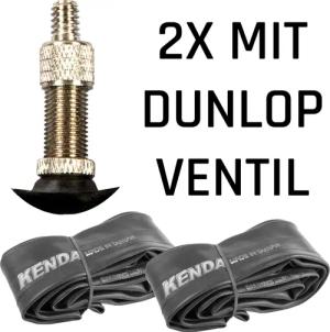 KENDA Fahrradschlauch Schlauch, 16 Zoll, (Doppelpack,