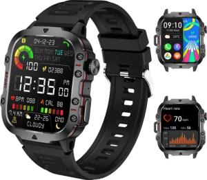 LQWELL Fitnessuhr Smartwatch mit Telefonfunktion für