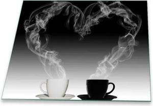 Decorwelt Herd-Abdeckplatte Kaffee, (1 tlg., 1/2