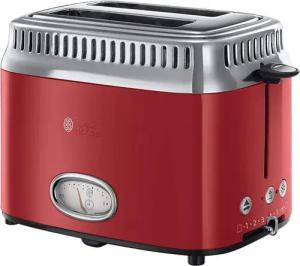 RUSSELL HOBBS Toaster Retro Ribbon Red