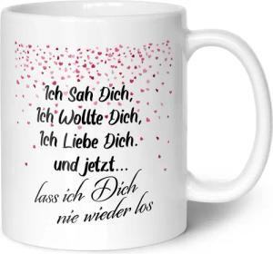GRAVURZEILE Tasse mit Spruch - Ich