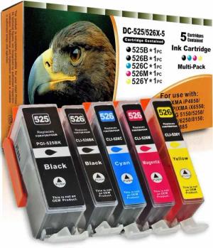 Kompatibel Canon PGI-525, CLI-526 Multipack 5-Farben