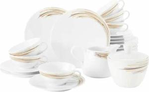 Seltmann Weiden Teeservice Boston 20-teilig Schwarz/Gold