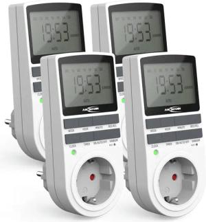ANSMANN AG Funksteckdose 4x digitale Wochenzeitschaltuhr,