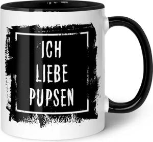 GRAVURZEILE Tasse mit Spruch - Ich
