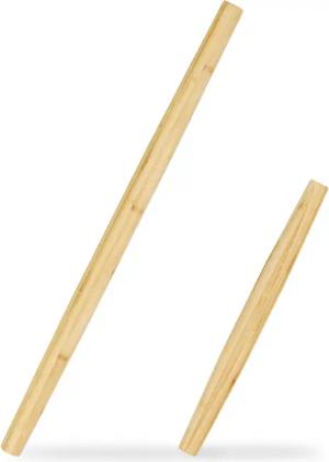 relaxdays Teigroller Bambus 2er Set Bambus
