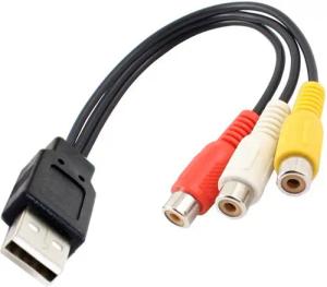 Bolwins D43 USB2.0 auf Cinch Kabel