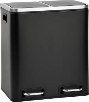SVITA Mülltrennsystem, Tretmülleimer 2x 15L Schwarz