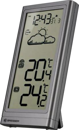 BRESSER Funkwetterstation Meteo Temp Anthrazit Funkwetterstation