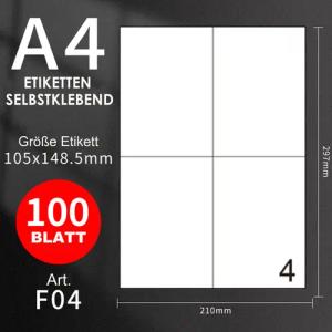 GOLDEN Etiketten GOLDEN 100 Blatt, Etiketten