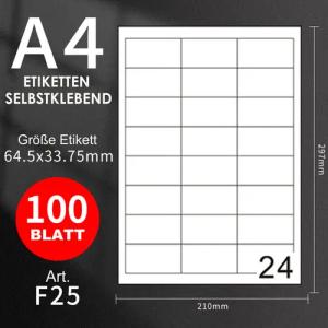 GOLDEN Etiketten GOLDEN 100 Blatt, Etiketten