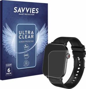 Savvies Displayschutzfolie Schutzfolie für Bekomiya Smartwatch