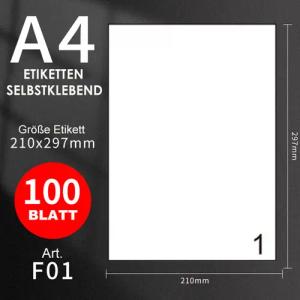 GOLDEN Etiketten GOLDEN 100 Blatt, Etiketten