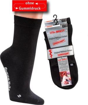 Wowerat Diabetikersocken Diabetikersocken Kurzschaft EXTRA-BREIT weit