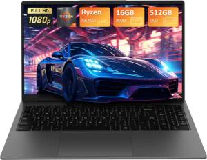 Auusda T1568 Laptop, 15.6 Zoll, AMD