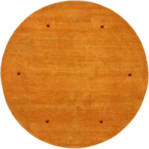 carpetfine Wollteppich Gabbeh Uni, rund, Höhe:
