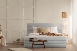 OTTO products Polsterbett Merrit, Quernaht im