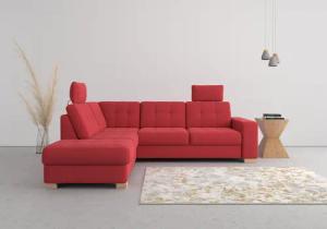 sit&more Ecksofa Quincy L-Form, wahlweise mit