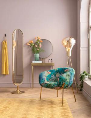 Kare Design Wandspiegel Standspiegel Curve Brass