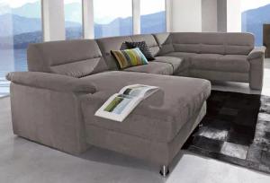 sit&more Wohnlandschaft Ascara U-Form, inklusive Boxspring/Federkern-Polsterung,