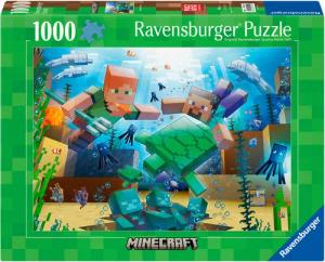 Ravensburger Puzzle Minecraft Mosaic, 1000 Puzzleteile,
