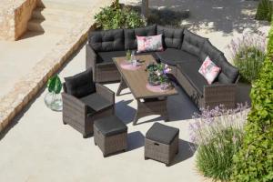 KONIFERA Gartenlounge-Set Keros Premium, (Set, 20-tlg.,