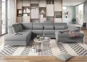 sit&more Wohnlandschaft Cabrio U-Form, mit Sitztiefenverstellung,