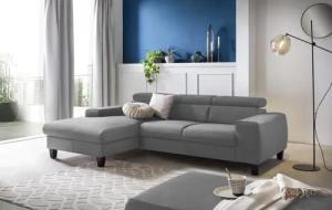 COTTA Ecksofa Morven L-Form mit Kopfteilverstellung,