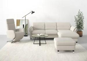 sit&more Ecksofa Grenoble L-Form mit Federkern,