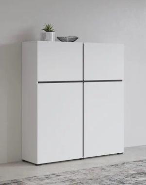 INOSIGN Highboard Cross, moderne grifflose Hochkommode