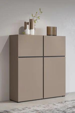 INOSIGN Highboard Cross, moderne grifflose Hochkommode