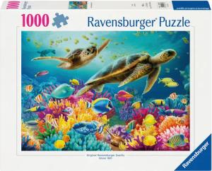 Ravensburger Puzzle Blaue Unterwasserwelt, 1000 Puzzleteile,