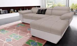 COTTA Ecksofa Speedway L-Form, mit Kopfteilverstellung,