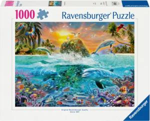 Ravensburger Puzzle Die Unterwasserinsel, 1000 Puzzleteile,